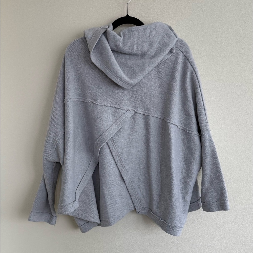 Free People Cozy Gray Mockneck Women's Sweater - Picture 3 of 3
